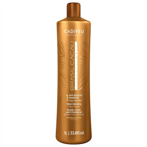 Brasil Cacau Anti-Residue Shampoo Step 1 — 1 litre with Pump