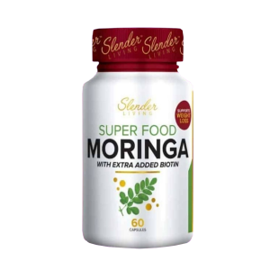 Slender Living Superfood Moringa - With Added Biotin (60 Capsules)