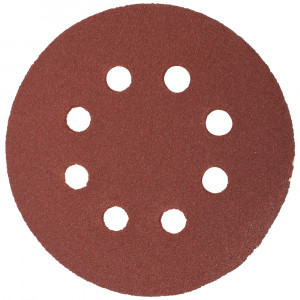 Sanding Disc 125mm 80 Grit With Holes 10/pk Hook And Loop