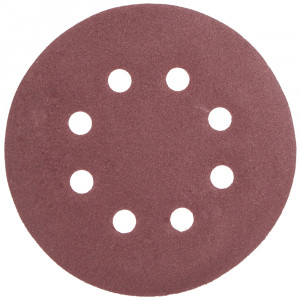 Sanding Disc 125mm 180 Grit With Holes 10/pk Hook And Loop