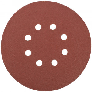 Sanding Disc 150mm 120 Grit With Holes 10/pk Hook And Loop