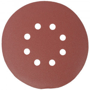 Sanding Disc 150mm 180 Grit With Holes 10/pk Hook And Loop