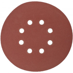 Sanding Disc 150mm 600 Grit With Holes 10/pk Hook And Loop