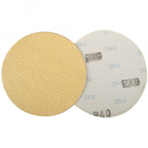 Gold Disc (50 Pieces) 40 Grit 150mm Without Hole Hook And Loop