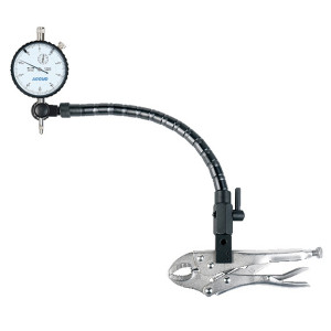 3pc Measuring Set 10mm Dial Indicator Flex Arm & Locking Plier