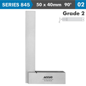 Machinist Square Wide Base 50x40mm Grade 2 Din875