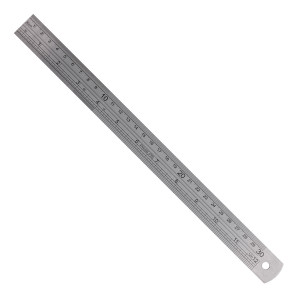 Ruler 300mm S/steel 0.11mm Acc 0.5mm Grad.