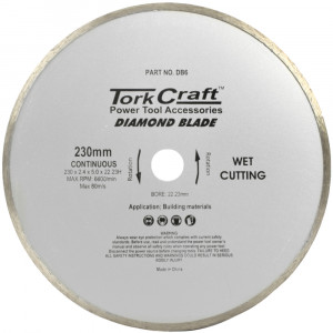 Diamond Blade 230mm Continuous Rim