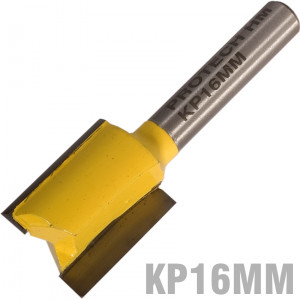 Straight Bit 16mm X 20mm Cut 2 Flute Metric 1/4' Shank