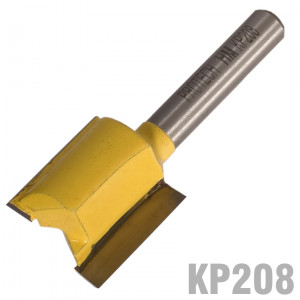 Straight Bit 3/4'(19mm) X 3/4'(19mm) Two Flute 1/4' Shank