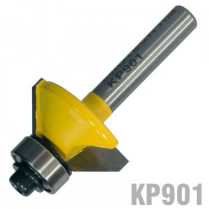 Chamfer Bit Tct 45° 1' X 3/8' X 1/4' Shank
