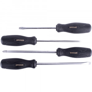 4pc Screwdriver Set Black Handle