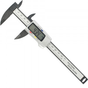 Vernier Carbon Fibre 150mm Metric / Inch Digital 0.01mm Acc.