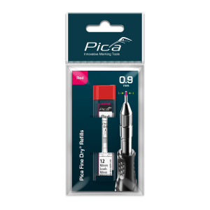 PICA Fine Dry Refill Set Red - Blister Version (12)