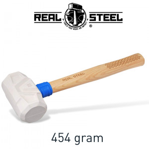 Hammer Mallet White 450g 16oz Hick. Wood Handle