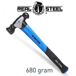 Hammer Ball Pein 700g 24oz Graph. Handle REAL STEEL