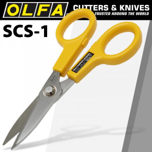 OLFA Scissors W/serrated Ss Blades 127mm