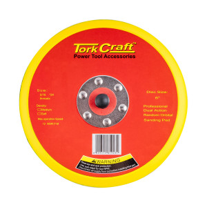 Da Sander Pad Hook And Loop 5 16 - 24unf Med Soft No Holes 150mm 6'