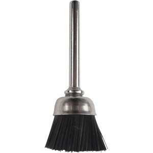 Mini Nylon Bristle Brush 12.7mm Cup 3.2mm Shank
