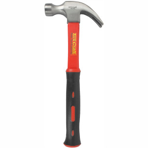 Hammer Claw 570g (20oz) Fibreglass Handle 295mm & Full Pol Head