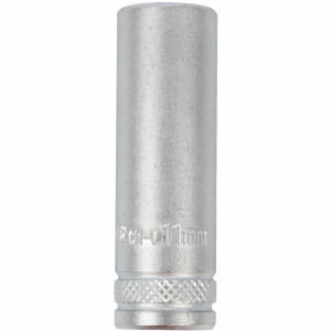 Socket 11mm 1/4' Dr Deep Socket Crv 12 Point