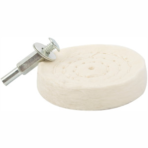 Cotton Buff 75mm X 6mm Shank