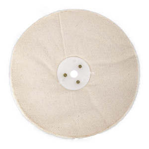 White Buff/mop Unstitched 200 X 50 Ply X 1/2' Hole