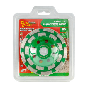 Dia. Cup Wheel 115mm X 22.23mm Dbl Row Cold Pressed Contractor