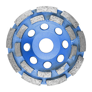 Dia. Cup Wheel 115mm X 22.23mm Dbl Row Laser Welded Industrial