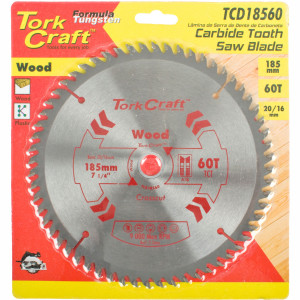 Blade Tct 185 X 60t 20/16 General Purpose Cross Cut