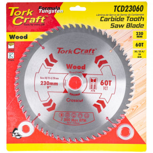 Blade Tct 230 X 60t 30/1/20 General Purpose Cross Cut