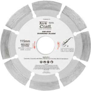 Diamond Blade Segm 115mm X 10mm Reinforced Concrete