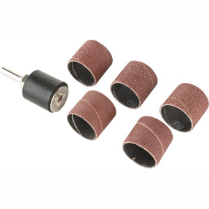Drum Sander 25.4mm Diam. 6mm Shaft With 5/pk Sanding Sleeves