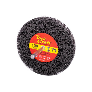 Face Off Disc 100mm Fitted 6mm Mandrel Carded For A Drill