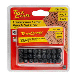 Letter Punch Set 6mm (a-z) Capital Black Finish