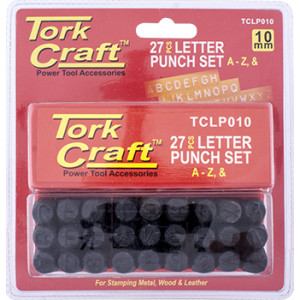 Letter Punch Set 10mm (a-z) Capital Black Finish