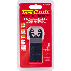 Quick Change Flush Cut Wood Saw Blade 34mm(1-5/16')14tpi Crv