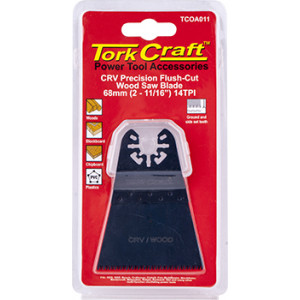 Quick Change Flush Cut Wood Saw Blade 68mm(2-11/16')14tpi Crv