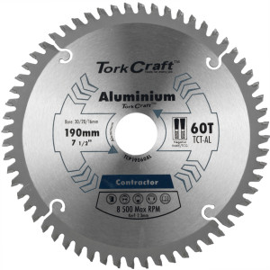 Blade Contractor Alum 190 X 60t 30/20/16 Circular Saw Tct