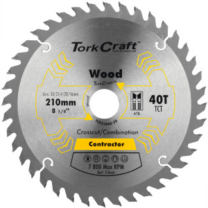 Blade Contractor 210 X 40t 30-1-20-16 Circular Saw Tct