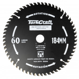 Saw Blade Thin Kerf 184 X 60t 20/16 Tct